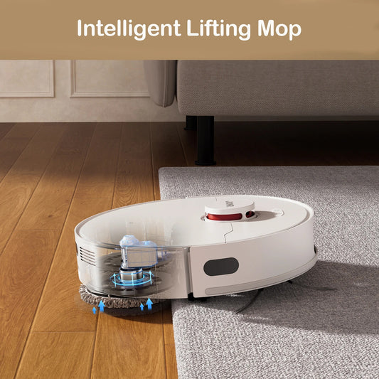 Robot Vacuum with vacuuming, mopping, drying, and wiping capabilities.